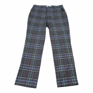 Boden Wool Plaid Straight Leg Pants 36R